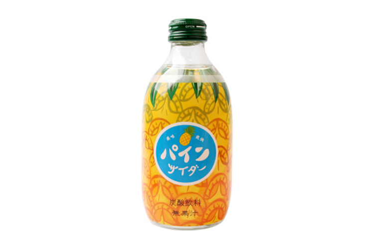 日本友树水果味碳酸汽水友桝菠萝饮料